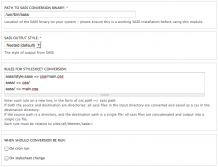Administration interface